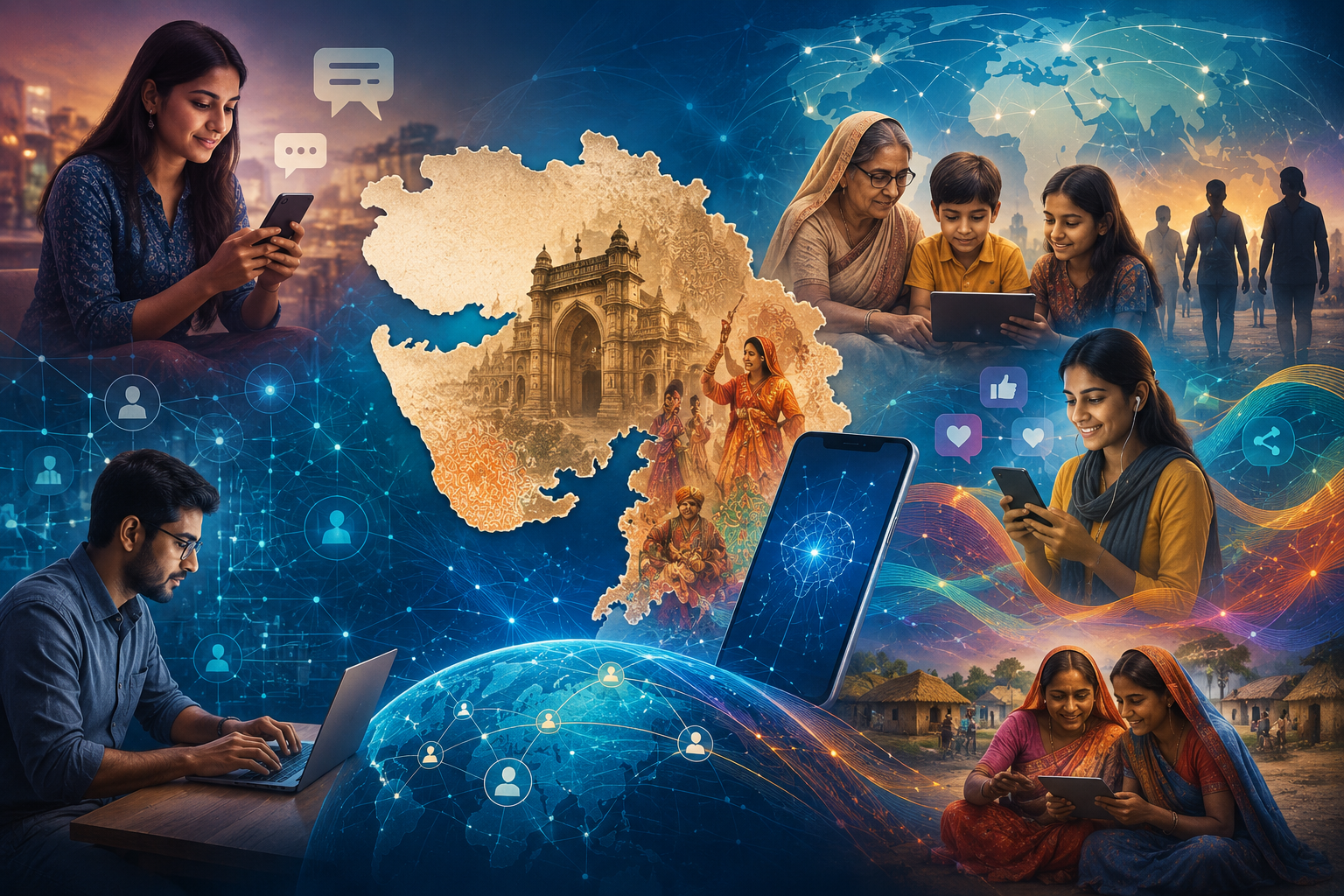 A Critical Review of Gujarati Language in the Digital Age: Emerging Practices and Concerns
