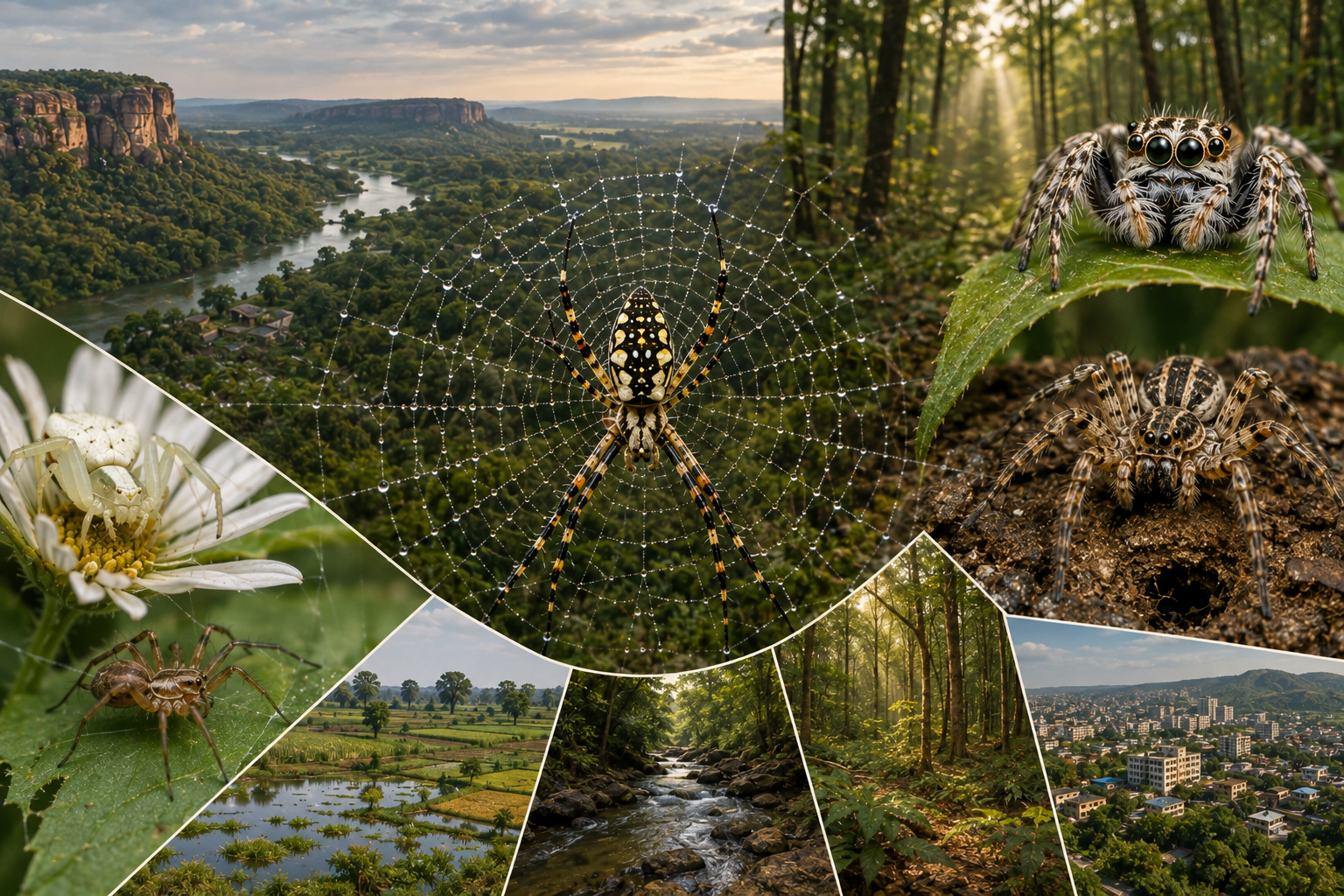 Spider Biodiversity in Central India: A Critical Status Review of Taxonomic Knowledge, Spatial Coverage, Ecological Patterns and Conservation Priorities
